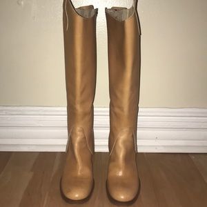 leather knee high boots